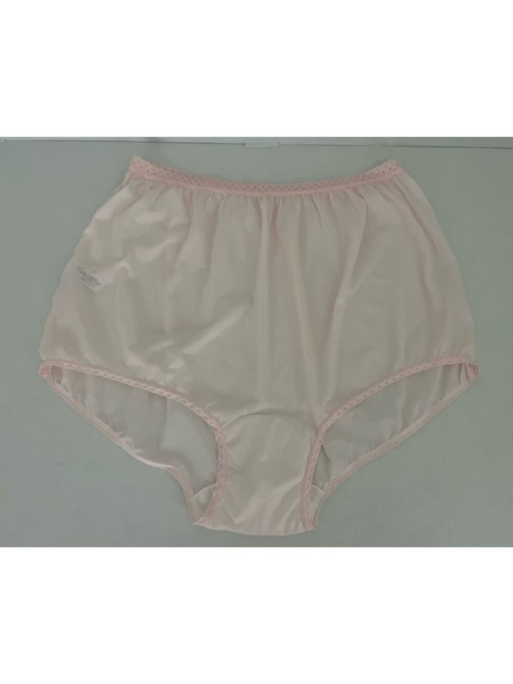 Vintage Carole Women's 13 100% Nylon Pink Panty Panties Granny Lace Waistband
